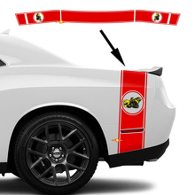 Kit de décalcomanies bande latérale arrière et coffre Drag Bee pour Dodge Challenger Charger_2