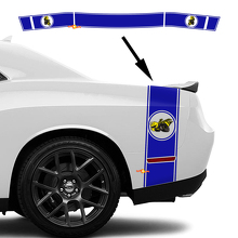Kit de décalcomanies bande latérale arrière et coffre Drag Bee pour Dodge Challenger Charger_3