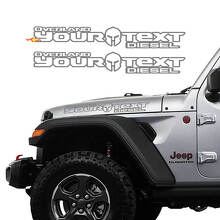 Autocollants Vinyles pour Capot de Casque Gladiator pour Jeep Gladiator_2