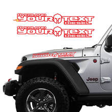 Autocollants Vinyles pour Capot de Casque Gladiator pour Jeep Gladiator_3