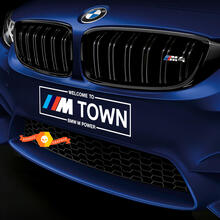 Bienvenue dans /// M Town BMW M Power M Performance nouveaux autocollants en vinyle
 2