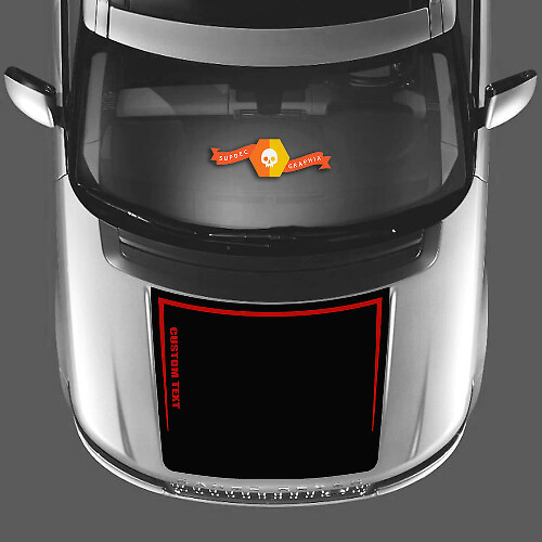 2 couleurs capot autocollant autocollants vinyle graphique RANGE ROVER Vogue L405 2013 2017 --- texte personnalisé
