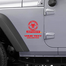 Autocollant en vinyle logo Équipe d'intervention en cas d'épidémie de zombies pour Jeep Wrangler Rubicon_2