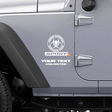 Autocollant en vinyle logo Équipe d'intervention en cas d'épidémie de zombies pour Jeep Wrangler Rubicon_3