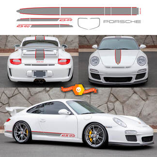 Porsche 911 - 991 GT3 RS 4.0 Capot Latéral Toit Arrière Bandes Kit Sticker Autocollant
