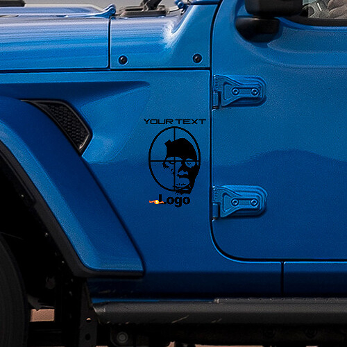 Autocollant en vinyle Zombie Kill Hood pour Jeep Wrangler Rubicon_1