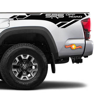 2 Toyota Tacoma 2016-2022+ 2023+ SR5 OFF-ROAD Bed Side Bed Stripes Vinyl Stickers Decal pour Toyota Tacoma
