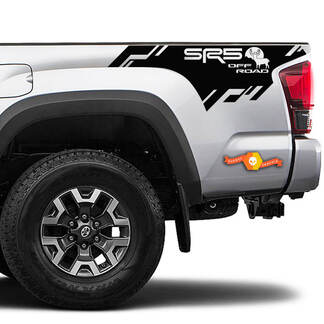 2 Toyota Tacoma 2016-2022+ 2023+ SR5 OF-ROAD Cerf Lit Side Bed Stripes Vinyl Stickers Decal pour Toyota Tacoma
