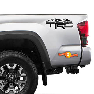 TRD montagne drapeau américain décalcomanies autocollants vinyle chevets Toyota camion Tacoma toundra hors route Sport graphique
