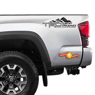 TRD montagne drapeau américain décalcomanies autocollants vinyle chevets Toyota camion Tacoma Tundra hors route graphique
