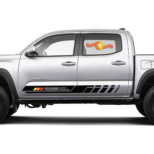 Autocollant en vinyle bandes latérales SR5 Off Road pour porte Toyota Tacoma