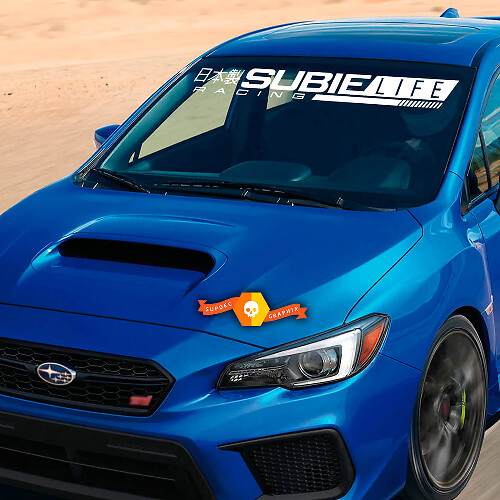 Bannière de pare-brise Forester Sti Subielife Autocollant Vinyle Décalcomanie Graphique Logo Rally STI adapté à Suba WRX Impreza Outback

