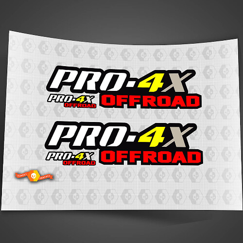 Paire PRO-4X 4 Couleurs Nissan Titan Frontier 4x4 Hors-Route Côtés De Caisson De Camion Stickers des Deux Côtés Decals 4x4 Graphiques Nismo