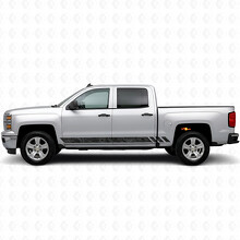 Bandes vinyles topographiques pour porte et panneau bas de caisse pour Chevrolet Silverado 1500 K2XX 2014-2019_2