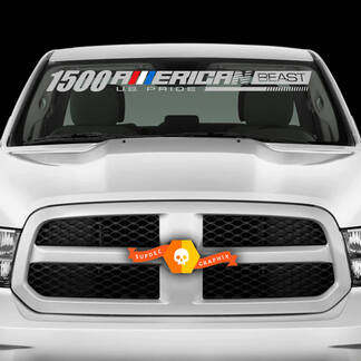 Autocollant de pare-brise américain Dodge Ram 1500 Hemi Rebel Sticker
