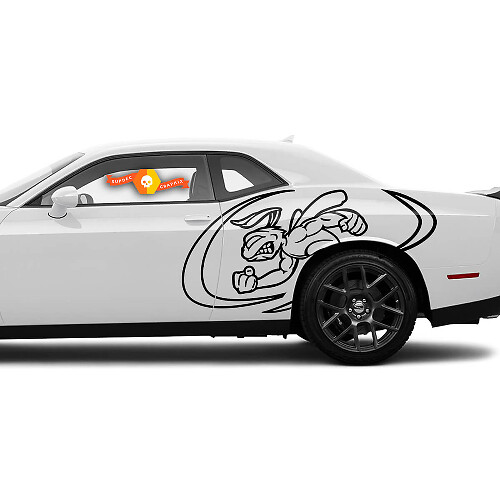2x Autocollants Graphiques de Muscle Bee Dodge Challenger ou Charger
