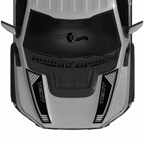 Kit de graphiques de bande de capot personnalisé Autocollants en vinyle pour Musclecar camion gros camion SVT 2022-2023
