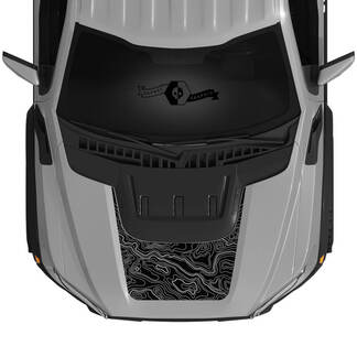 Nouveau Ford Raptor 2023 Scoop Contour Map F150 SVT capot vinyle décalcomanies graphiques vinyle autocollants kit bande 2022+
