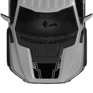 Nouveau Ford Raptor 2023 Scoop géométrique F150 SVT capot vinyle décalcomanie graphique vinyle autocollants kit bande 2022+
