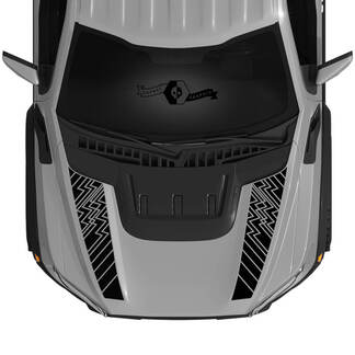 Nouveau plusieurs lignes Ford Raptor 2023 F150 SVT Logo capot vinyle décalcomanies graphiques vinyle autocollants kit bande 2022+

