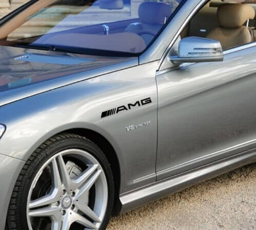 Autocollants vinyle style aile AMG pour Mercedes-Benz