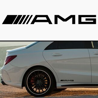 Autocollant en vinyle pour jupe de voiture Amg Mercedes
