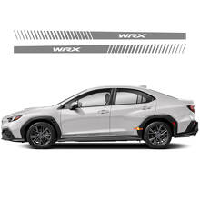 Paire de bandes de vinyle pour bas de caisse latéral Rocker Panel pour voiture, autocollant de décalcomanie en vinyle pour course, adapté à Suba WRX Impreza
 2