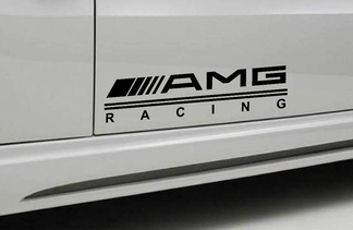 2 - AMG RACING Mercedes Benz Autocollant autocollant porte sport
