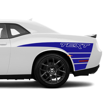 Autocollant en vinyle à rayures style griffes pour la portière du Dodge Challenger_2