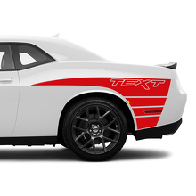 Autocollant en vinyle à rayures style griffes pour la portière du Dodge Challenger_3
