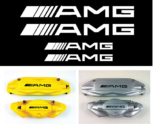 Autocollants vinyle de style étrier de frein AMG pour Mercedes-Benz