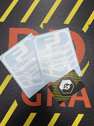 Autocollant vinyle pour fenêtre en paire pour FJ Cruiser
