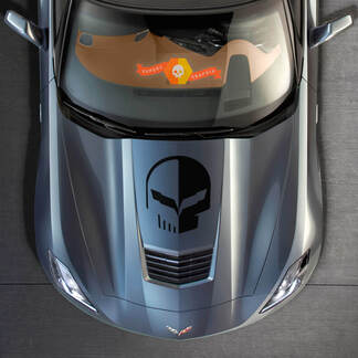 Chevrolet Corvette C7 Jake Racing Punisher Hood Vinyl Autocollant autocollant
