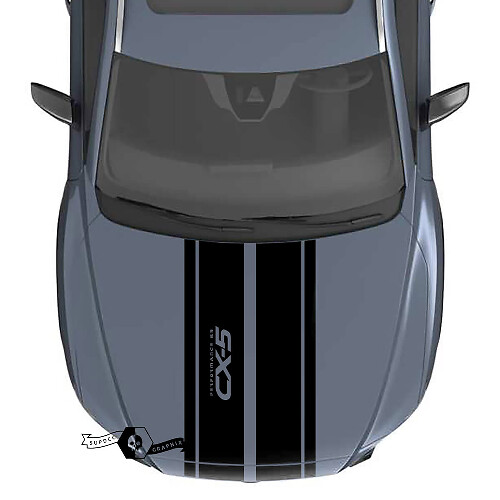 Autocollant Vinyle Bande Double Capot pour Mazda CX-5