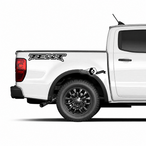 Jeu de décalcomanies graphiques pour côté de caisse avec logo à contours personnalisés pour camion Musclecar Ranger power