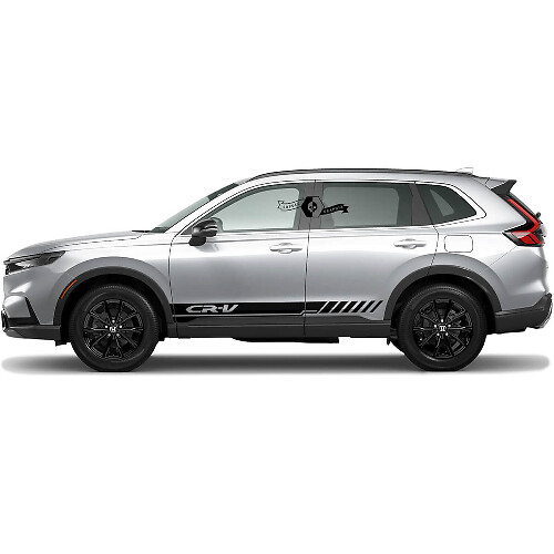2x Bandes de vinyle pour panneaux latéraux Honda CR-V 2020 2021 2022 2023 Autocollant Décalcomanie Logo Graphique
