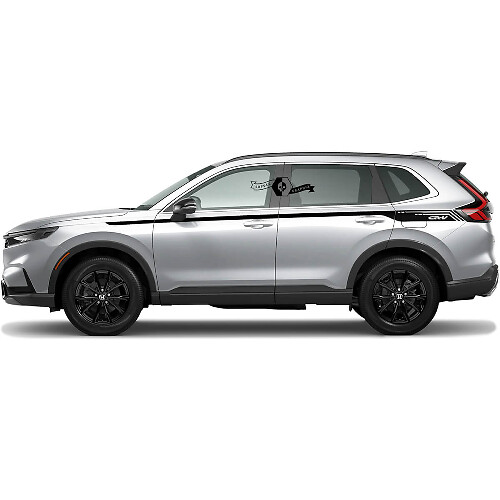 2x Honda CR-V 2020 2021 2022 2023 Lignes de décalcomanie en vinyle pour les portières latérales
