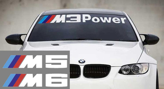 Autocollant BMW M3 M5 M6 Power Motorsport M3 M5 M6 E36 E39 E46 E63 E90
