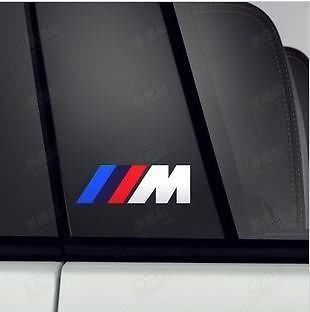 2x BMW M Autocollant M3 M5 M7 M1 Racing Autocollant Emblème Auto
