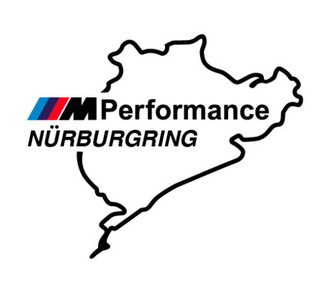 2 pcs Nurburgring M Performance Autocollants Vinyle BMW M3 M5 M
