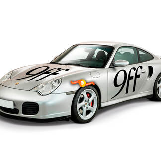 2x Porsche Stickers Porsche 9ff Signature Portes Latérales Capot Autocollant
