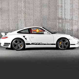 Paire Porsche 9ff Gturbo Side Decal Rocker Panel Stripes Doors Kit Decal Sticker

