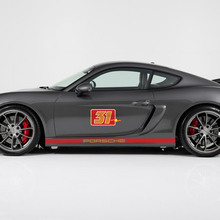 Paire Porsche 9ff Gturbo R Side Decal Rocker Panners Stripes Portes Kit Sticker Sticker - 2 Couleurs 2