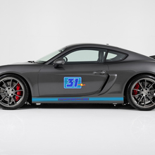 Paire Porsche 9ff Gturbo R Side Decal Rocker Panners Stripes Portes Kit Sticker Sticker - 2 Couleurs 3