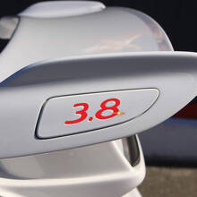 Autocollant de décalcomanie d'inserts d'aile arrière 3.8 pour Porsche GT3
 3