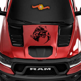 Dodge Ram Rebel 2022 + 2023 1500 TRX T-Rex manger Raptor capot TRX camion vinyle autocollant graphique
