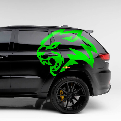 Paire Autocollant Vinyle Graphite Côté Jeep Grand Cherokee TrackHawk SRT Hellcat
