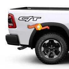 Kit de décalcomanies en vinyle pour côtés de benne G/T pour Dodge RAM 1500 Laramie & Rebel_2