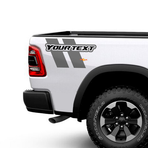 Autocollant Vinyle Personnalisé Double Bande Latérale pour Dodge Ram 1500
