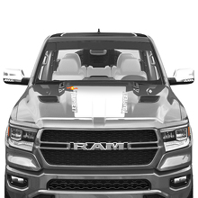 Autocollant Vinyle Bande Noire Capot pour Dodge Ram 1500 TRX 2019+_2
